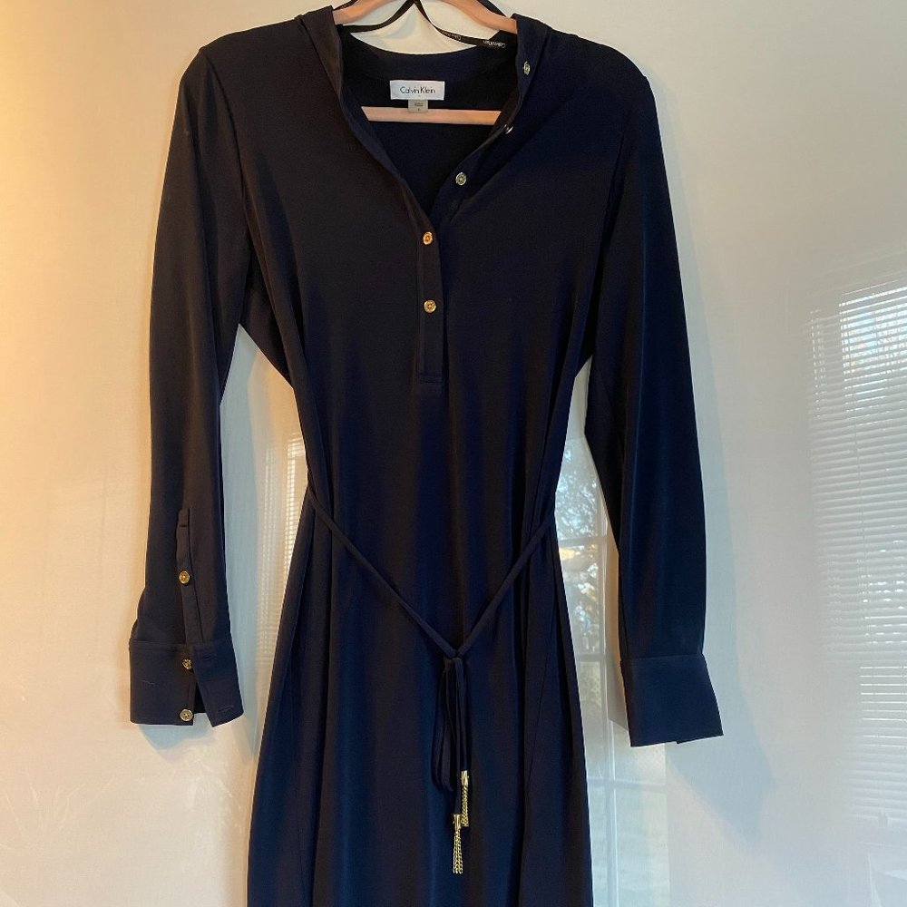 Navy Blue Slip Dress